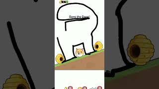 Save The Doge level 43🐝😱😱 trendingshorts savethedogi funny shots [upl. by Anole]