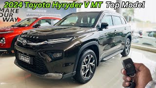 2024 Toyota Hyryder V Manual Full Detailed Review❤️ Price amp Features🔥Toyota Mini Fortuner [upl. by Jc161]