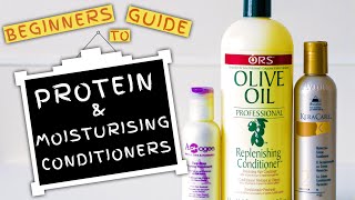 Protein and Moisturising Conditioners 101 FOR BEGINNERS [upl. by Gerick]