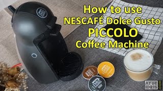 Tutorial how to use Nescafe Dolce Gusto Piccolo Coffee Machine [upl. by Ansell]