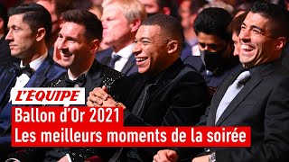 Ballon dOr 2021  Les meilleurs moments de la cérémonie [upl. by Eelasor]