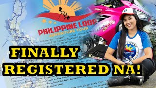 FINALLY REGISTERED NA SA PHILIPPINE LOOP ladyrider philippineloop [upl. by Arelc]