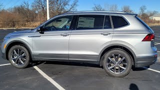 2022 VW Tiguan 20T SE 4Motion in Pyrite Silver Metallic with panoramic sunroof [upl. by Nellahs]