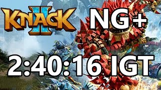 Knack 2 NG  24016 IGT Former World Record Speedrun [upl. by Ycniuqal]