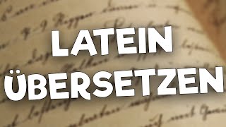 Übersetzen lernen in Latein einfach erklärt Teil 1 [upl. by Hesler]