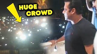 Inside Video  Salman Khan Waving His Fans From Balcony  Galaxy Apartment  Blackbuck Case BAIL [upl. by Jenna571]