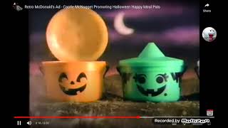 31 days of Halloween commercial 5 McDonald Halloween bucket happy meal pail 1989 [upl. by Limoli757]