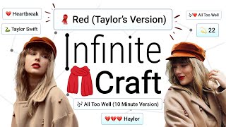 How To Get Red Taylors Version In Infinite Craft 🧣❤️🕯️ nealfun [upl. by Siegfried]