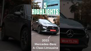 2023 Mercedes AClass Limousine  5 New Features  CarWale shorts [upl. by Rolyat420]