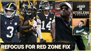 Steelers Refocus Practice to Fix Red Zone Issues  TJ Watt Minkah Fitzpatrick Arent Liabilities [upl. by Enitsirhc215]