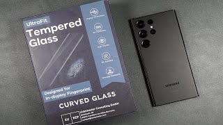 S23 Ultra  Whitestone Dome Glass Screen Protector Full Installation Guide [upl. by Adnyl937]