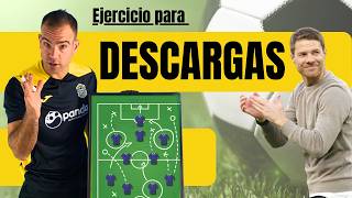 Ejercicio de JUEGO DE CARA👉🏻Cómo trabajar las DESCARGAS en Fútbol🔥Movimientos de DELANTERO y MEDIOS [upl. by Ataner]