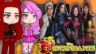 Descendants 4 The Rise Of Red React To Descendants  Full Ver  Gacha react [upl. by Nessnaj]