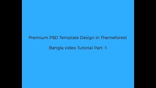 Premium PSD template Design in Themeforest  part 1 [upl. by Ettenhoj357]