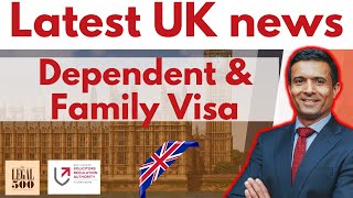 New Rules For UK Dependent VS Family Visa Skilled Worker Dependant Visa UK Immigration Law Updates [upl. by Simpson]