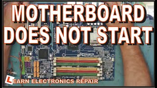 Motherboard Does Not Power On  Component Level Repair NO POWER NO BOOT NO START [upl. by Short]