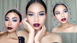 I Tried Following Michelle Dys Galaxy Makeup Tutorial  Amy Talaboc [upl. by Salita850]