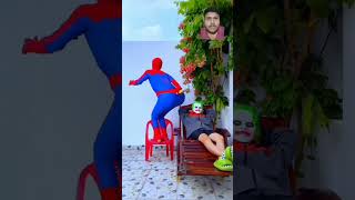 Spider man 🕸️🕷️ cartoon vs joker 😂🃏 comedy funny spiderman humor lucu randoms memearchive [upl. by Ardiekal682]