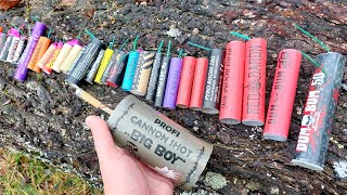 MEGA TEST 60 PETARDE  BOMBE DIFERITE  Test firecrackers  Compilation Polenboller [upl. by Anatola280]