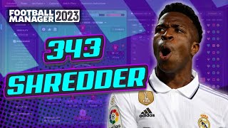 343 Shredder Tactic Test for FM23 232  Football Manager 2023 [upl. by Glennie]