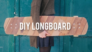 How to make a Longboard with Pallet wood  DIY [upl. by Sachs485]