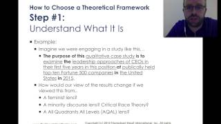 How to Choose a Theoretical Framework for My Dissertation [upl. by Adianez]