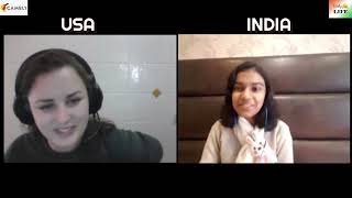 Cambly English Conversation 51 with lovely tutor from USA  Adrija Biswas [upl. by Aihsekel]