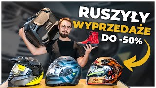 Kaski kurtki buty akcesoria motocyklowe  rozpoczęły się wyprzedaże [upl. by Lennod385]