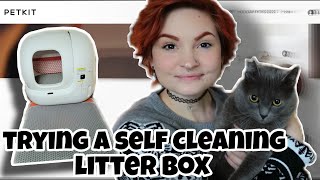 UNBOXING AND TRYING A SELFCLEANING LITTER BOX🐱 [upl. by Finegan233]