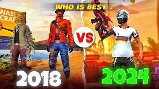 Finally 2018 Raistar Vs 2024 Raistar 🤯🔥Raistar Handcam Gameplay🤯 Must Watch  Garena Free Fire Max [upl. by Annayad]