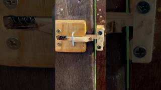 Simple idea with gate latch lock  mechanism lock  DIY  Craft design [upl. by Accebar]