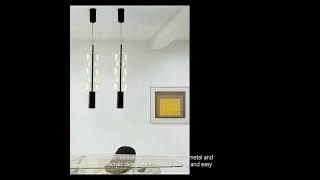 Minimalist Decorative Hanging Lamp Nordic Modern Restaurant Hotel Glass Pendant Light [upl. by Xylia227]