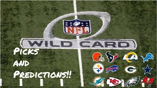 WILD CARD WEEKEND NFL PICKS [upl. by Ardnahsal791]