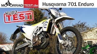 Husqvarna 701 Enduro  TEST deutsch [upl. by Sadnac]