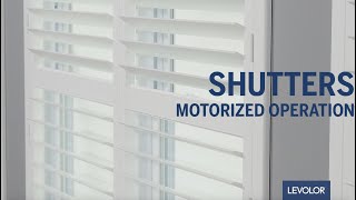 LEVOLOR Custom Motorized Shutters [upl. by Nolava264]