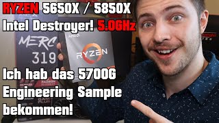 AMD News RYZEN 5650X amp 5850X Intel Destroyer mit 50GHz 🔥 Ich hab das 5700G Engineering Sample [upl. by Akoek]