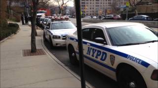 DIFFERENT amp SOME RARE NYPD HIGHWAY PATROL UNITS ON SCENE OF MAJOR METRO NORTH TRAIN DERAILMENT [upl. by Hauger]