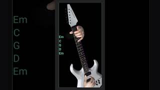 guitar chords minor progression Em C G D Em [upl. by Quiteri]