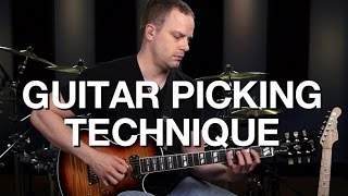 Basic Guitar Picking Technique  Lead Guitar Lesson 2 [upl. by Jermayne]