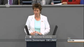 Sabine Zimmermann DIE LINKE Lohndumping im Einzelhandel stoppen  Tarifverträge stärken [upl. by Rialcnis]