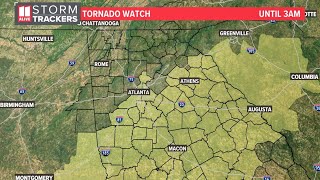 Live radar  Tracking severe storms moving through metro Atlanta north Georgia [upl. by Lunna738]