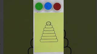 Stacking Rings Toys sandpainting sandart shorts sticker viralshort sandartcollection [upl. by Dnarud147]