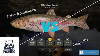 Russian Fishing4 Kuori lake trolling a rematch with Zvejys50 Trophy [upl. by Lachus]