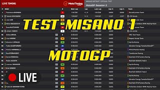 🔴 LIVE Timing TEST Misano 1 MotoGP [upl. by Leksehcey]