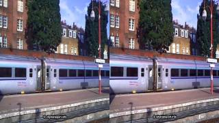 3D Chiltern Mainline PushPull Train Departs From Marylebone Station [upl. by Nyl959]