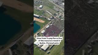 Footage from inside Trump Force One during the flyover in Butler Pennsylvania [upl. by Worthington]