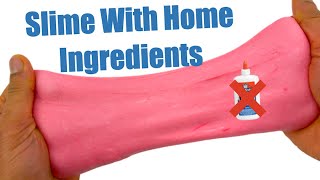 How To Make Slime With Home Ingredients✨ Easy DIY No Glue No Borax Slimes [upl. by Elehcor]