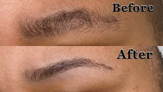 How To SHAPE YOUR EYEBROWS with Razor for Beginners  Easy Trim Your Eyebrow Tutorial [upl. by Eromle]