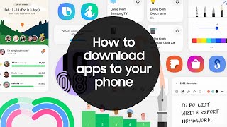 Samsung Galaxy  How to download apps to your phone [upl. by Marti]