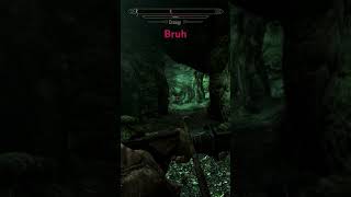 Skyrim being its reliable glitch self 🏵Anxiety🏵 [upl. by Yeldarb835]